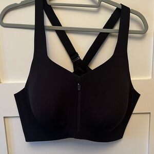 Knix Black Sports Bra with Crisscross Straps